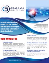 G3 GAMA Joint Solutions Capabilities Statement Preview Image
